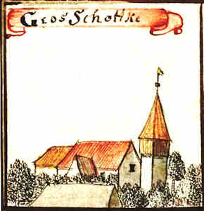 Grosz Schottke - Kościół, widok ogólny